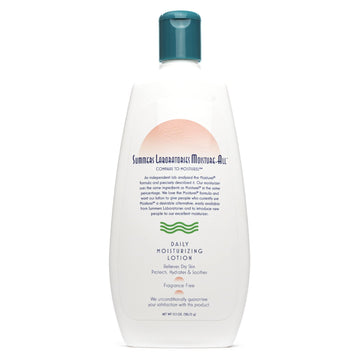 Moisture-All de Summers Laboratories, bote con dispensador, ofrece hidratación suave para piel seca.