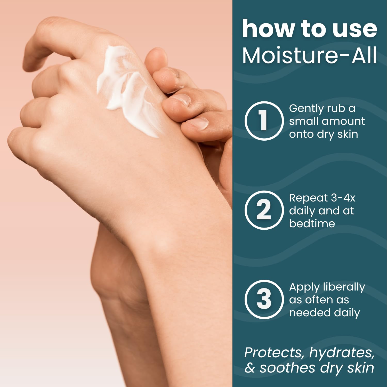 Moisture-All de Summers Laboratories, cuidado diario para piel seca, ayuda a mantener la comodidad.