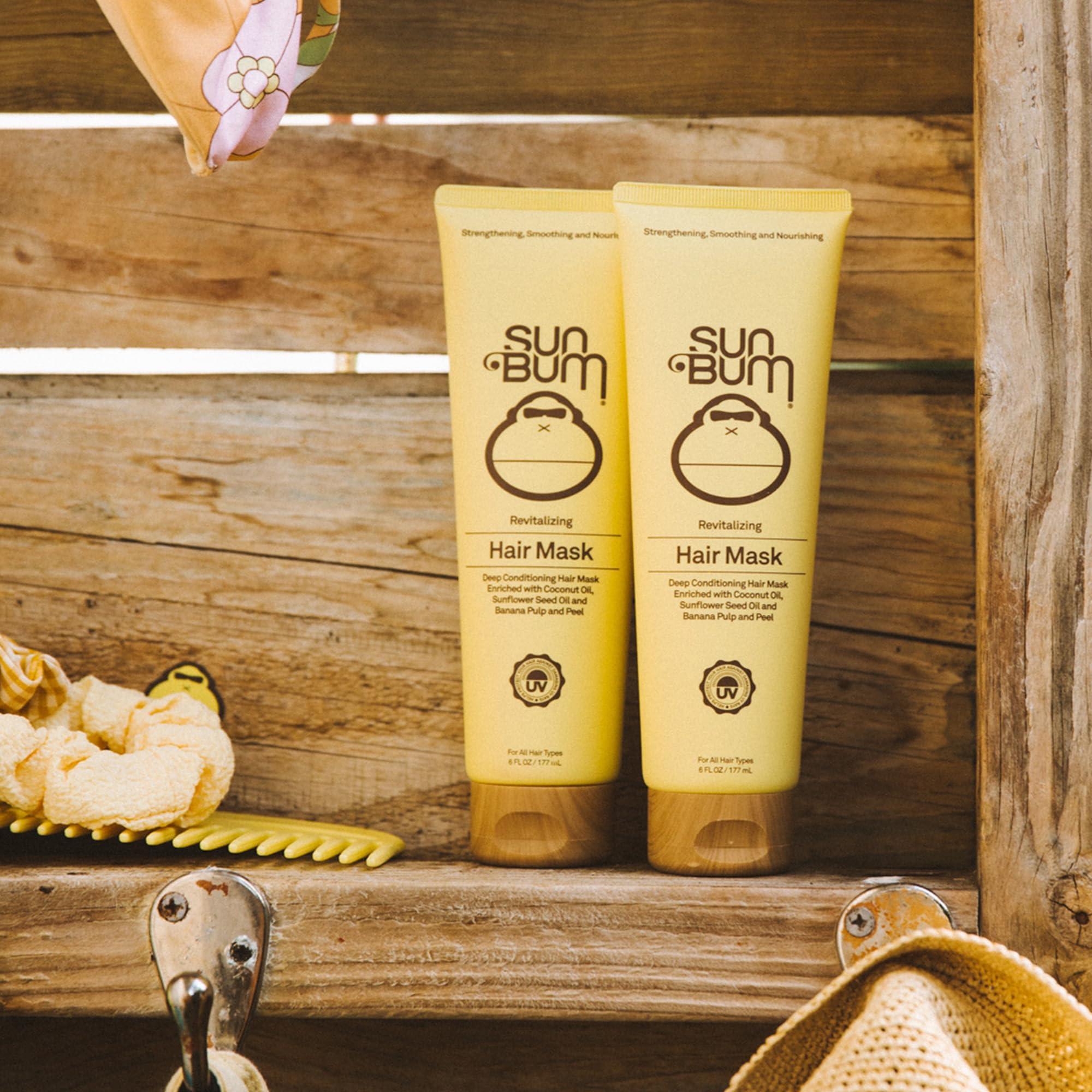 Protege el color y reduce el encrespamiento con Sun Bum.