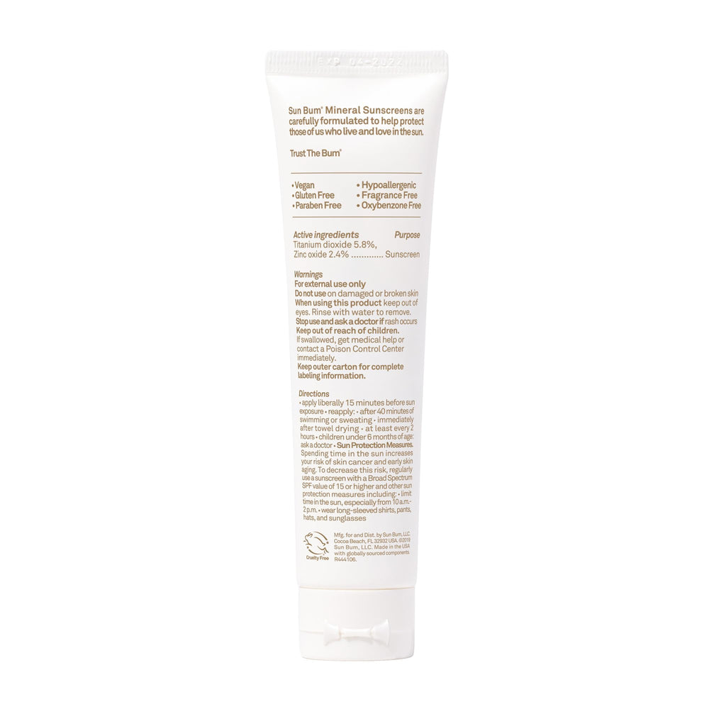 Sun Bum Mineral SPF30 formato viaje 1.7 oz para llevar y usar.