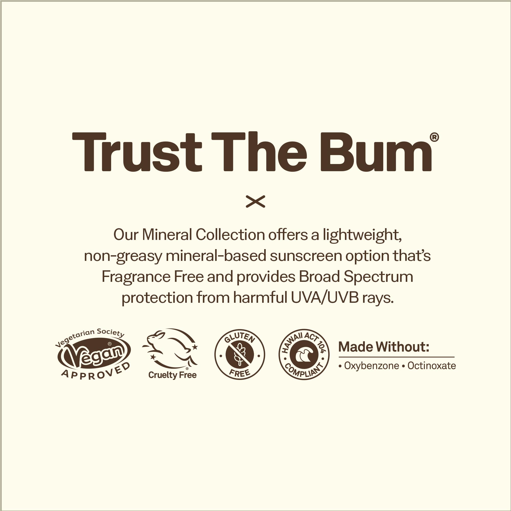 Sun Bum Mineral SPF30 con oxidode-zinc para protección suave.
