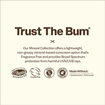 Sun Bum Mineral SPF30 con oxidode-zinc para protección suave.