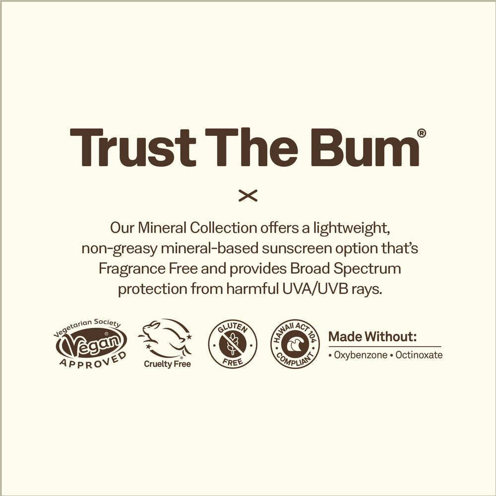 Sun Bum Mineral SPF30 con oxidode-zinc para protección suave.