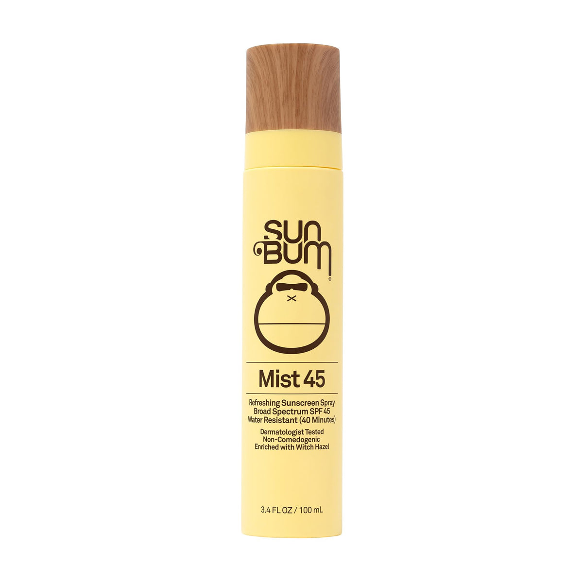 Sun Bum Original SPF 45 niebla facial para protección ligera diaria