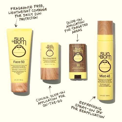 Sun Bum Original SPF 50 crema facial resistente al agua para playa