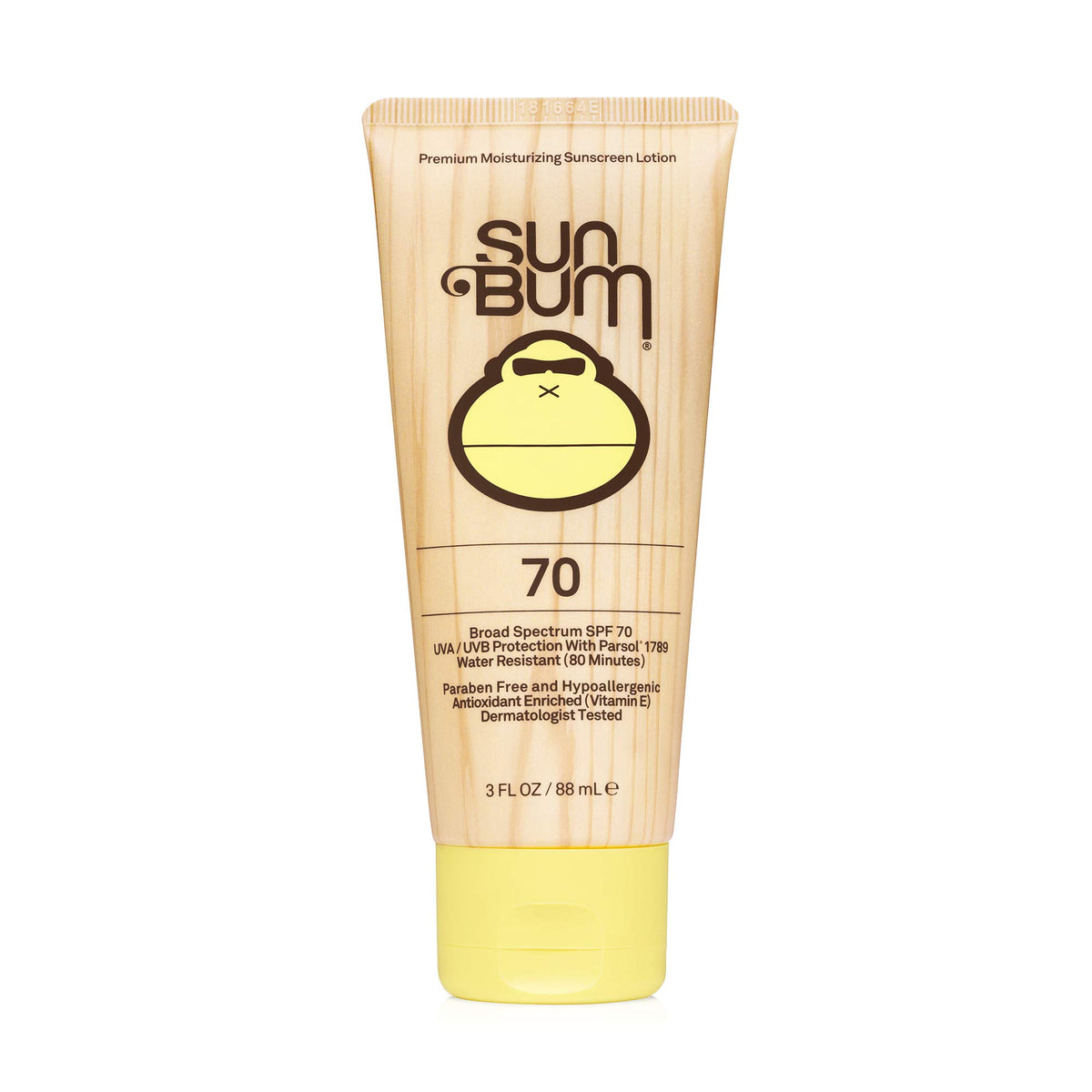 Sun Bum Original SPF 70 crema corporal, textura suave para uso diario bajo el sol
