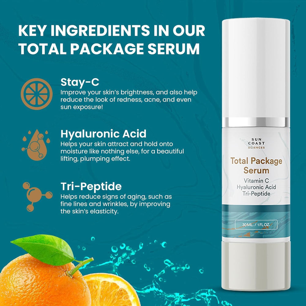 Dosis diaria de Sun Coast Sciences Serum facilita rutina rápida.