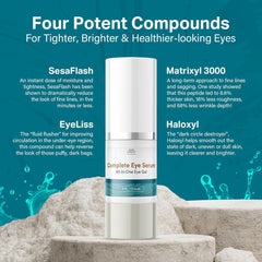 SUN COAST SCIENCES Sérum Ojos Completo, ingredientes clave para la piel sensible.