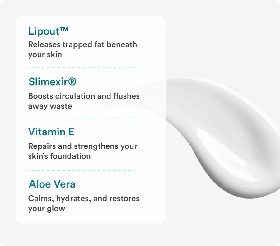 SUN COAST SCIENCES SlimSculpt MD – crema corporal para zonas como brazos con textura sedosa.