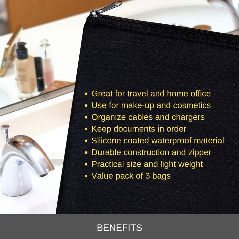 Sun Life Style bolsa cremallera conjunto-3 diseño multifuncional para uso diario.