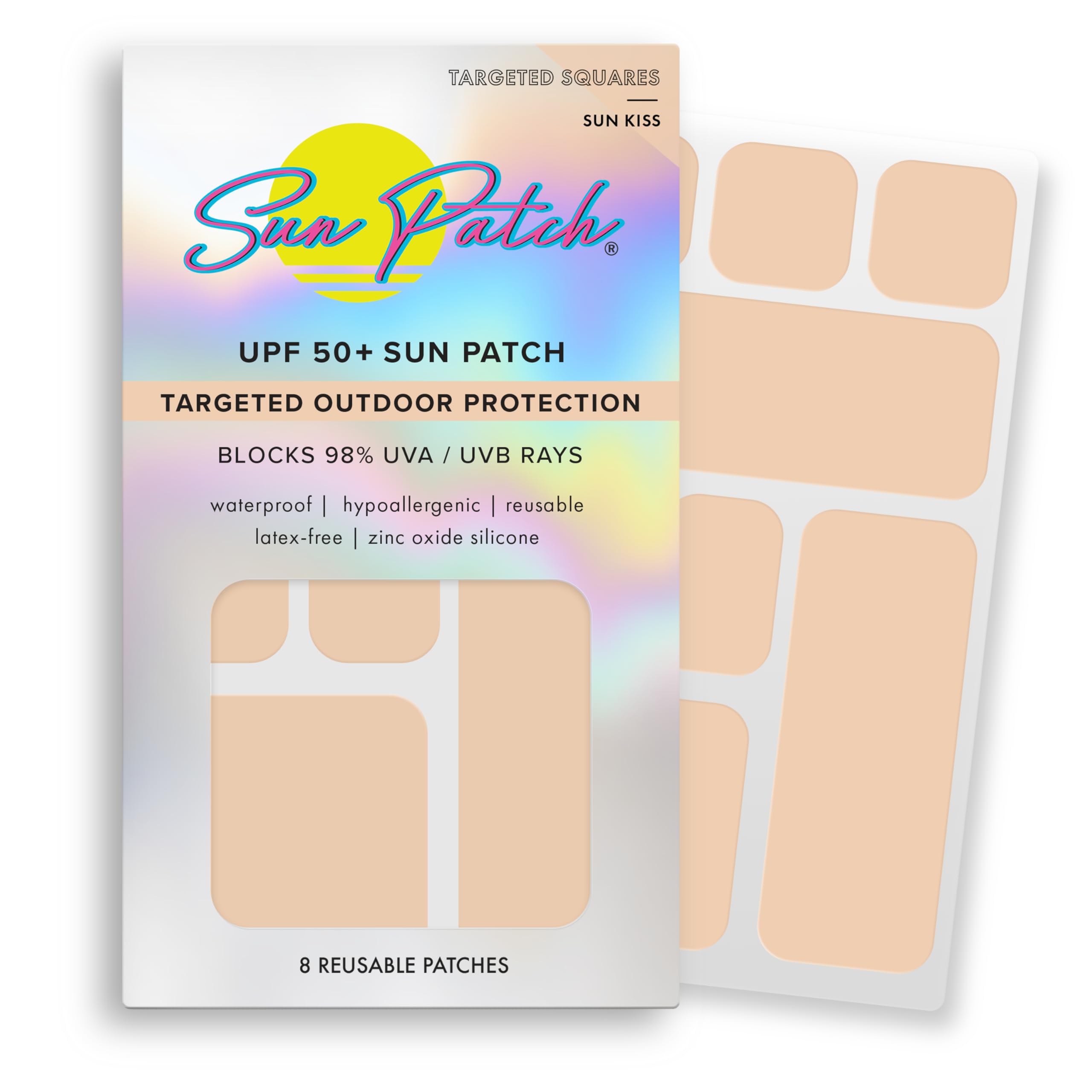 Sun Patch parche frontal con UPF50 para protección facial.