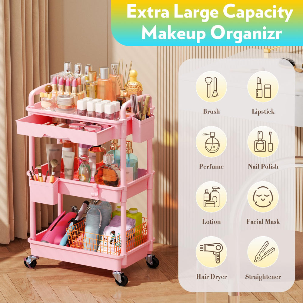 Sunally organizador de maquillaje para pie y encimera, versión dos en uno.