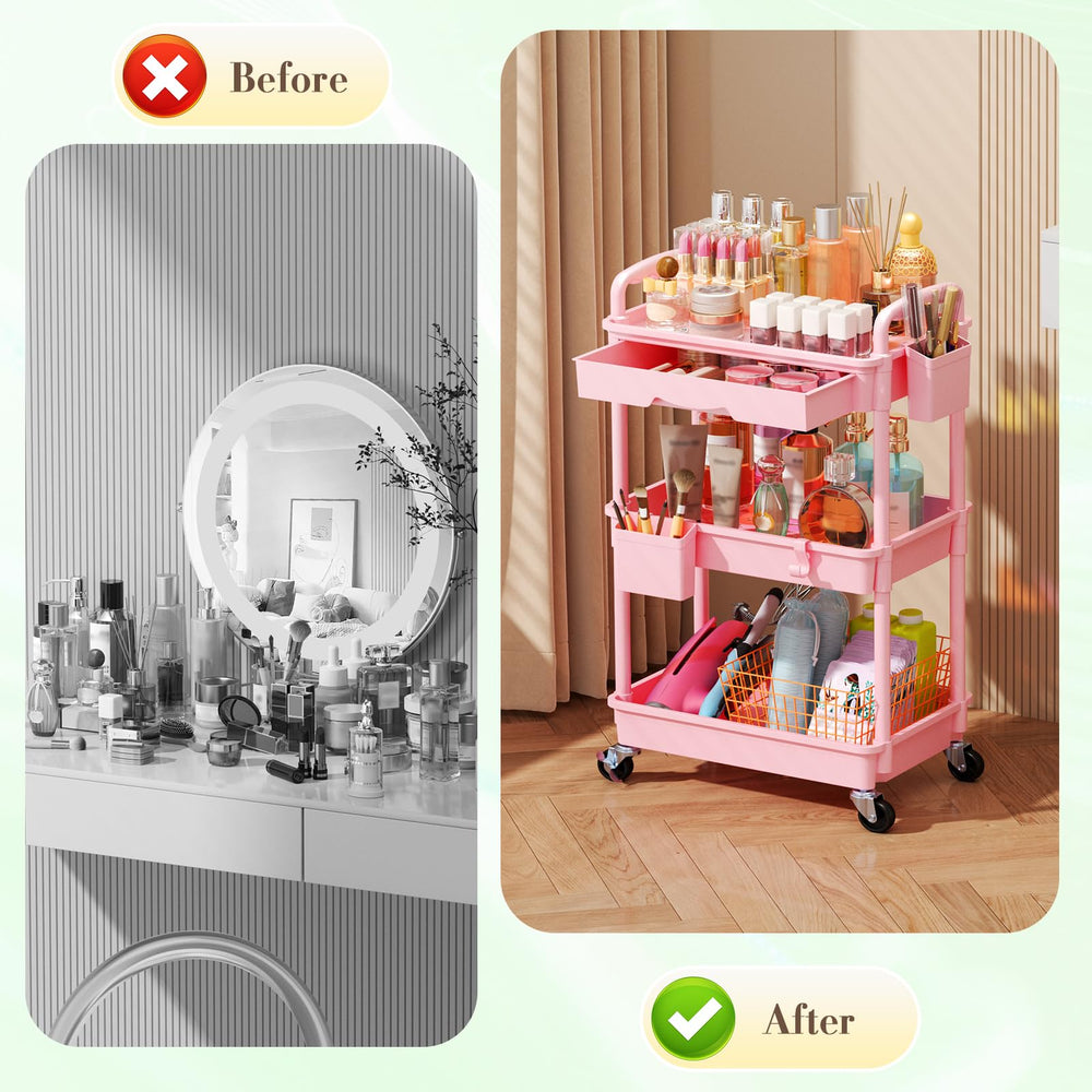 Sunally organizador multi-escenas versátil para baño, espejo o sala.