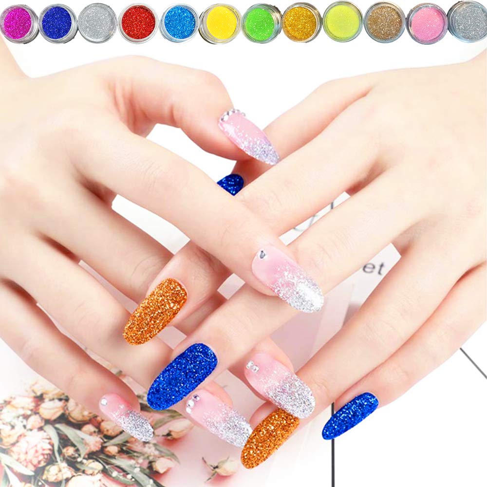 SUNBELEE brillos y acabados para diseños de uñas artísticos.