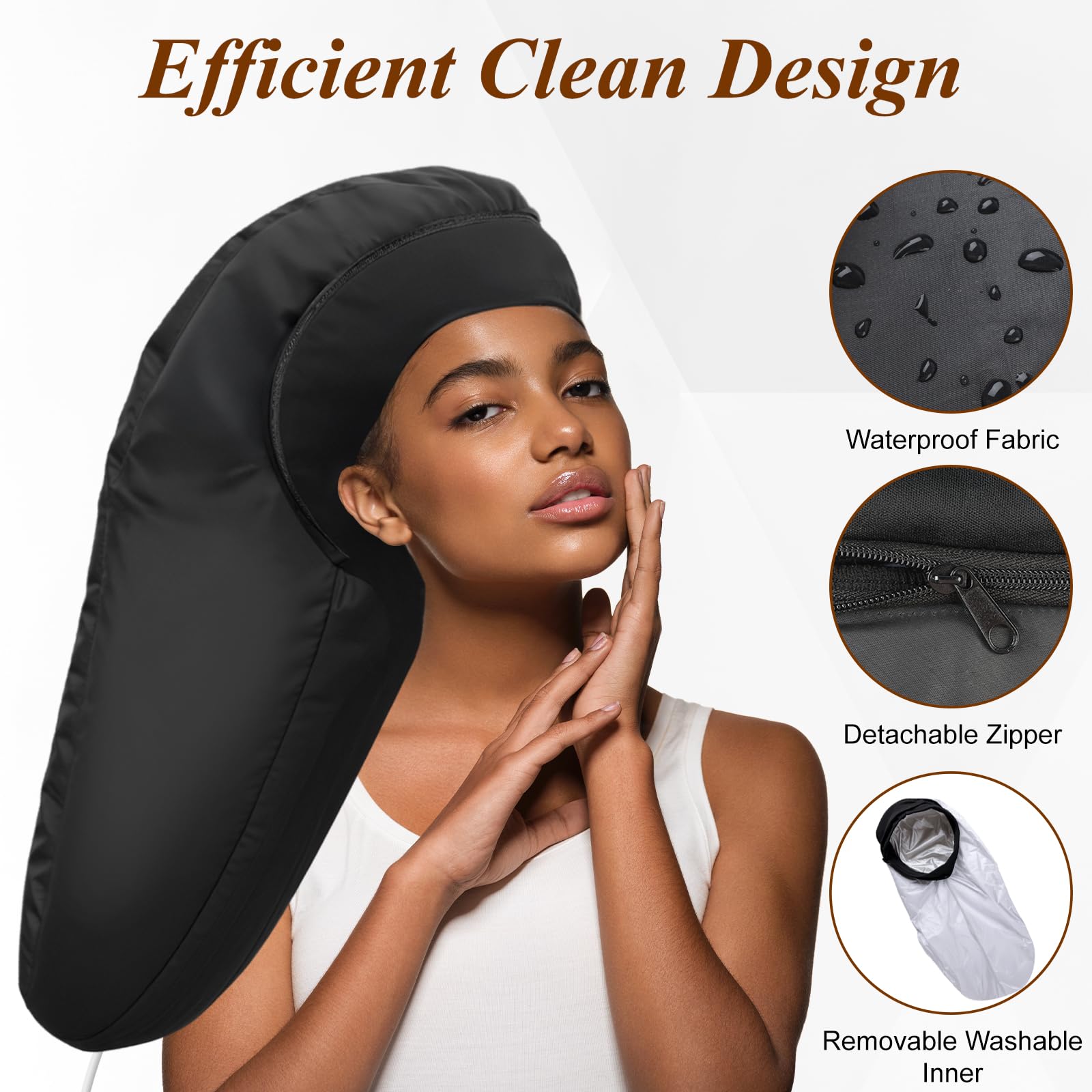 Gorro calentador diseño de talla amplia para cubrir toda la cabeza.