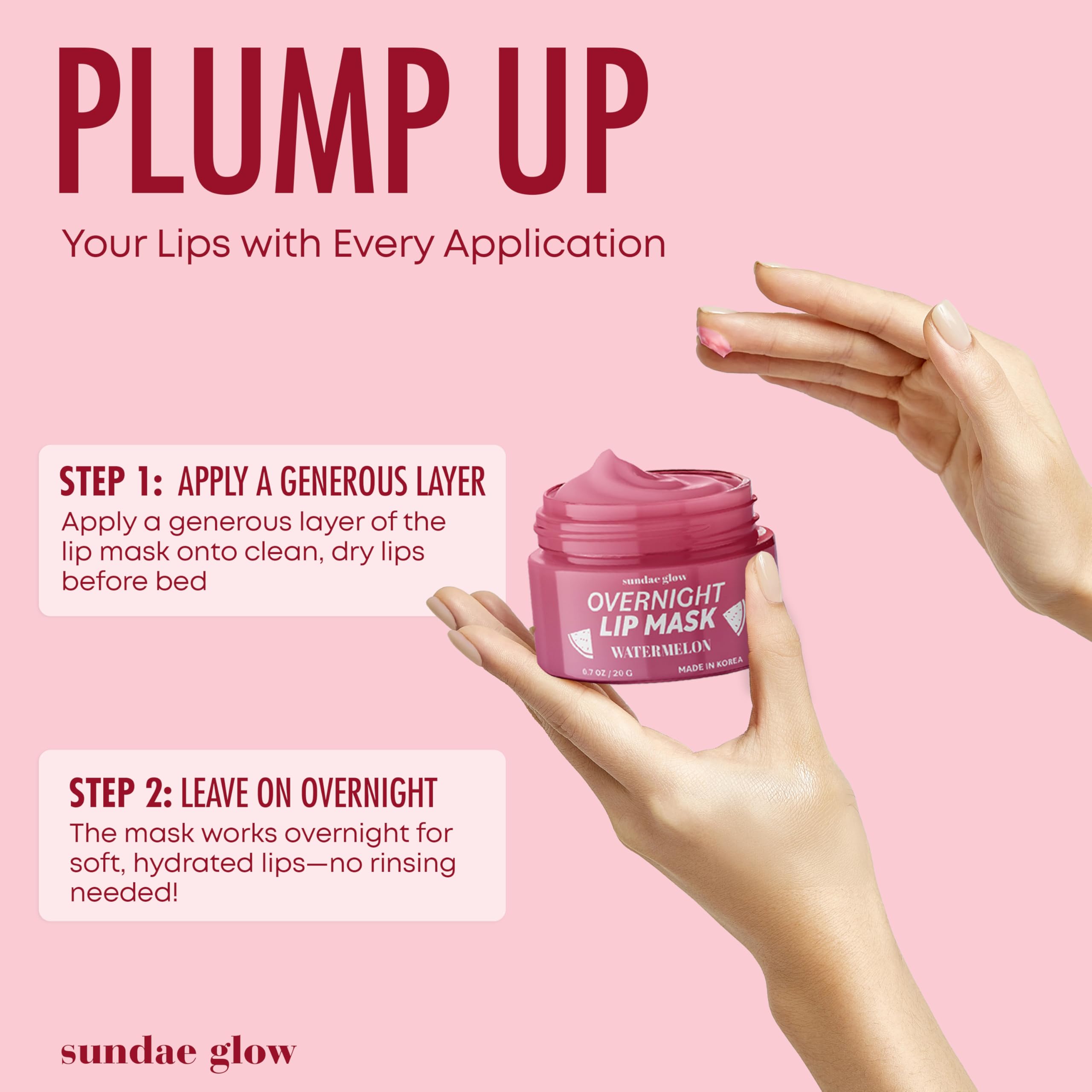Sundae Glow aceite de semilla de jojoba, suaviza y protege los labios.