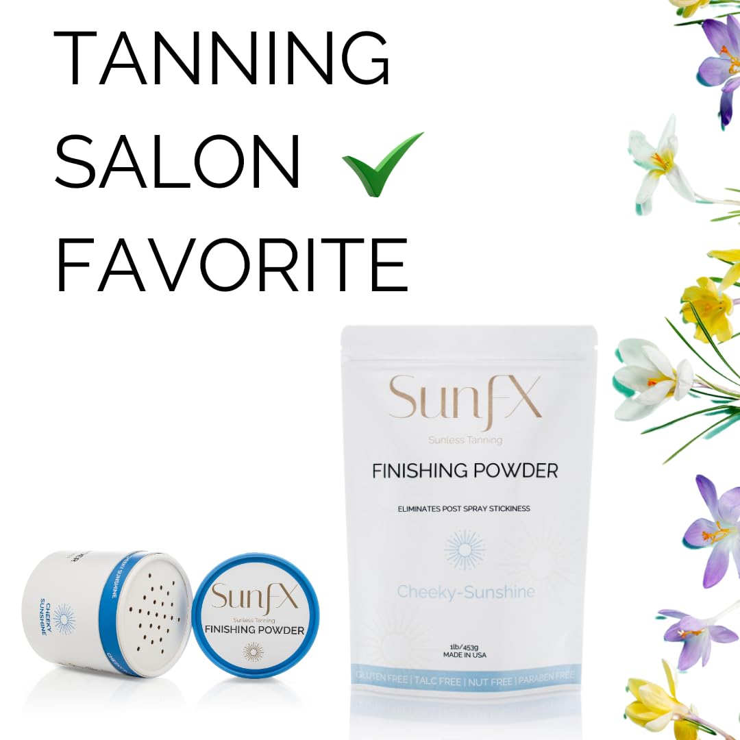 SunFX polvo translúcido reduce adherencia post-bronceado.