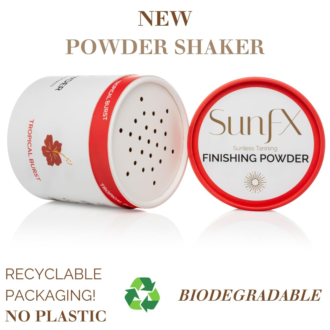 SunFX poudre contrôle odeur post-bronzage pour confort.