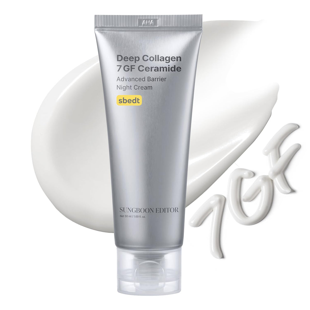 SUNGBOON EDITOR Deep Collagen 7GF – bouteille creme nuit visage et cou pour hydratation