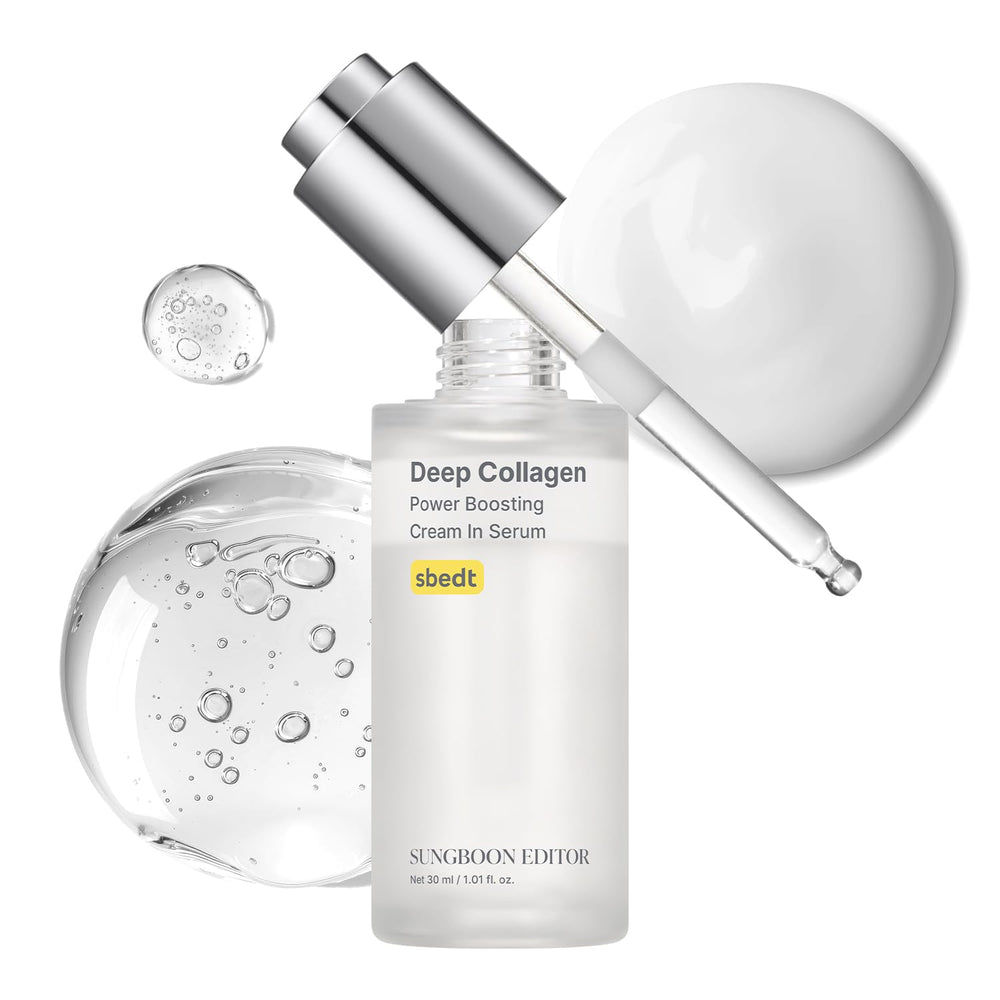 SUNGBOON EDITOR Serum Colágeno Profundo: bote con absorción suave y hidratación duradera.