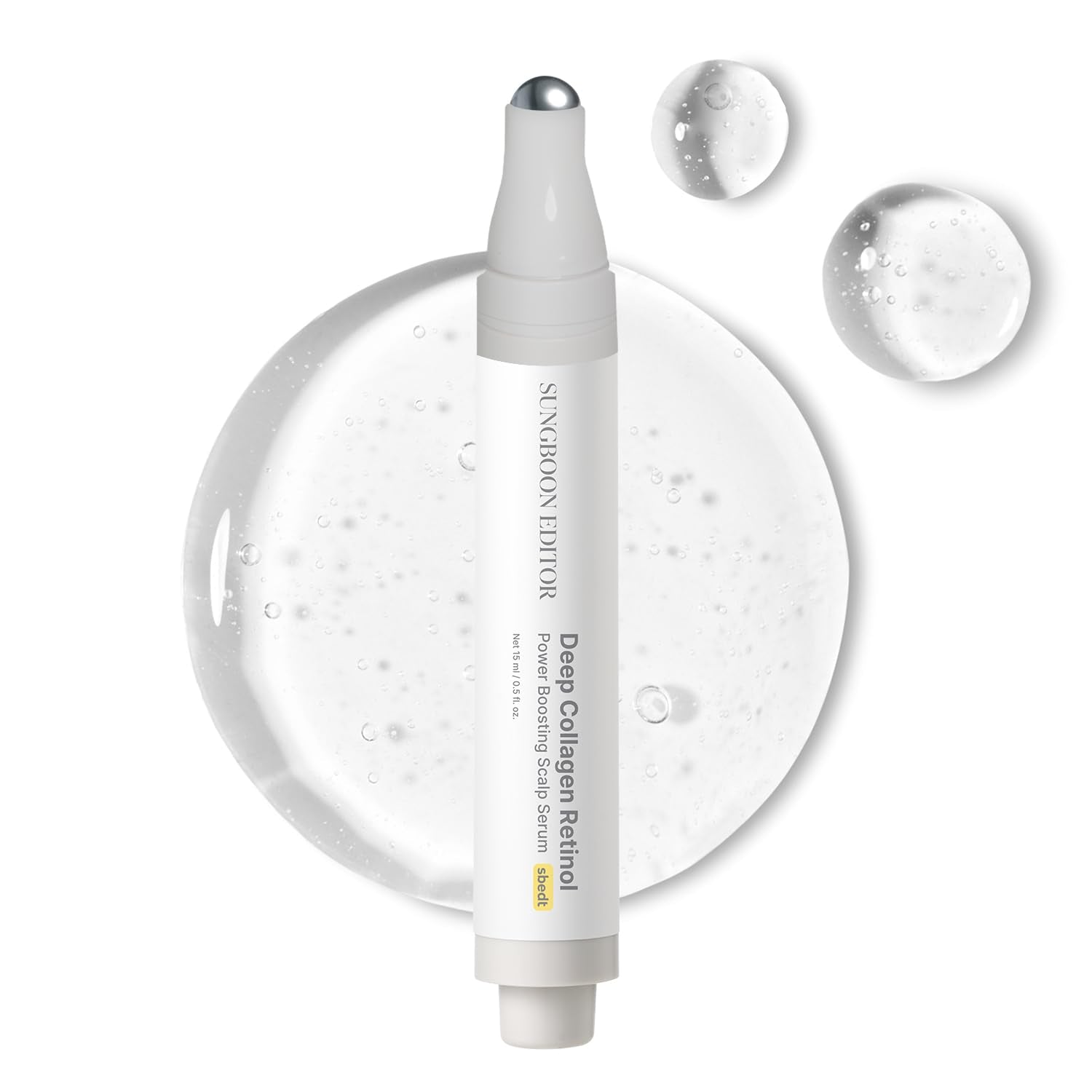 SUNGBOON EDITOR serum roll-on para crecimiento capilar, posible cabello más lleno.