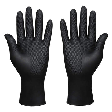 Guantes SUNHHX para teñido de cabello negros, protección duradera.