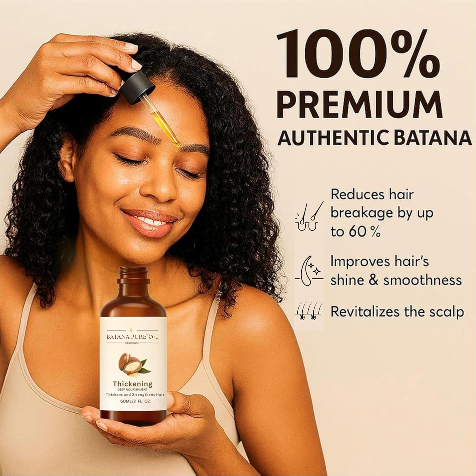 SUNHQXM Aceite Batana para pre lavado, nutre y suaviza el cabello.