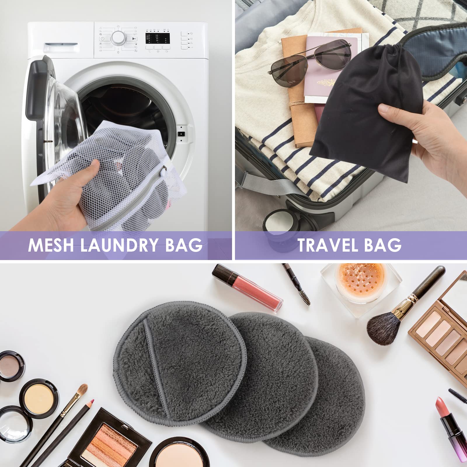 Sunland bolsa lavado discos; almacenamiento seguro para lavado en máquina.