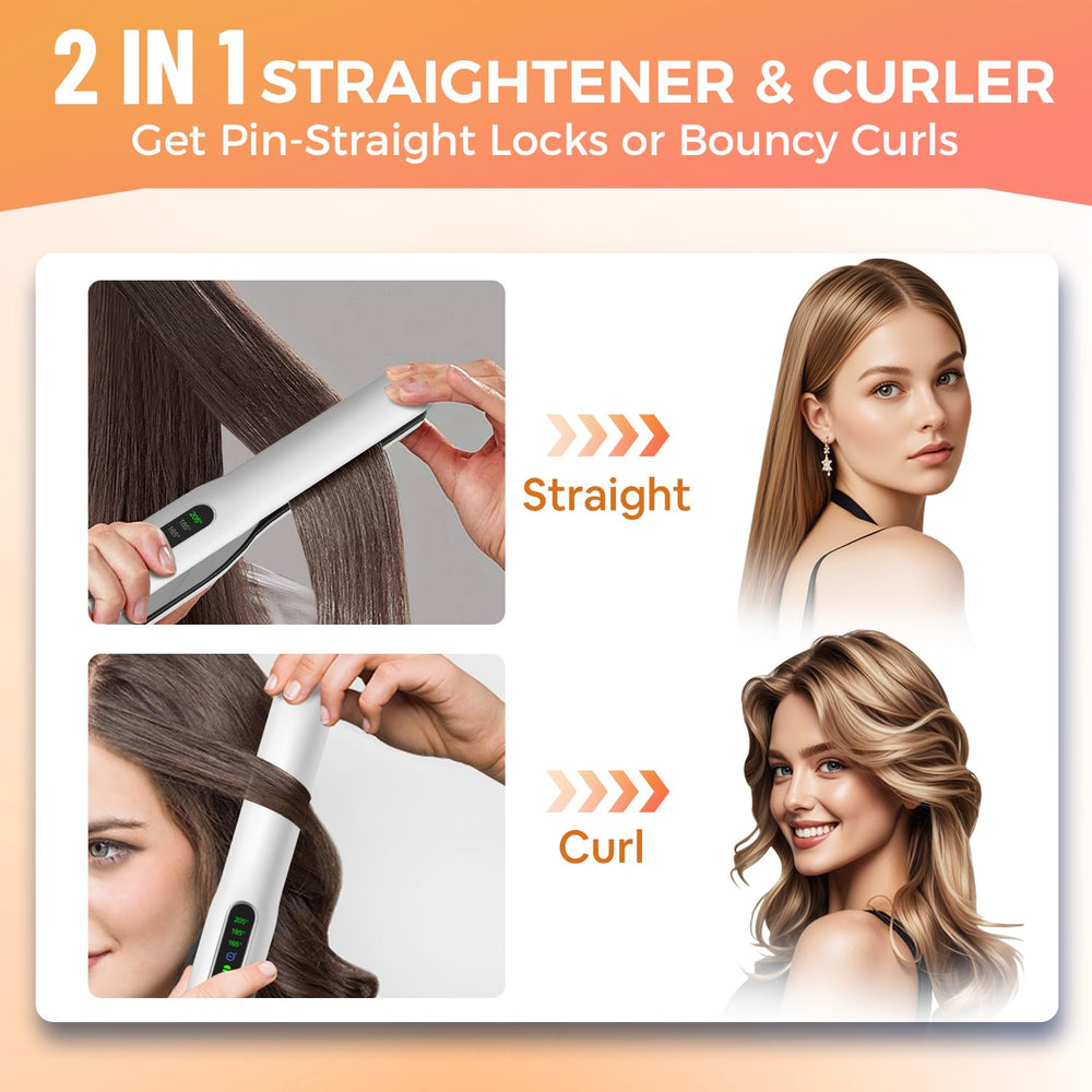 SUNMAY placas anchas 3.2 pulgadas: cubre más cabello en una pasada