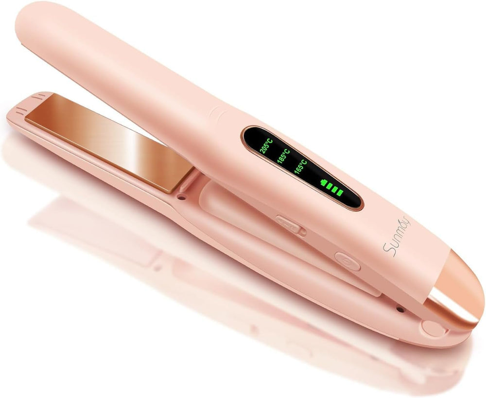 Sunmay plancha pelo inalámbrica compacta para retoques en cualquier lugar.