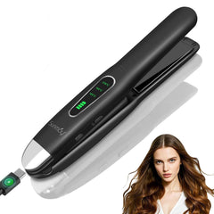 Sunmay plancha de pelo sin cable portátil para viaje, estilo rápido y cómodo