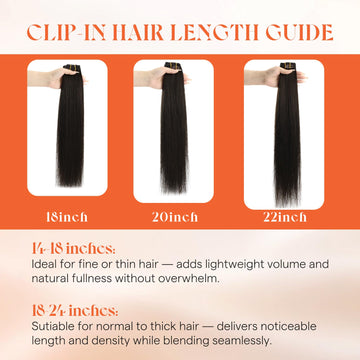 Sunny Hair extensiones de clip lisas 16 pulgadas para look natural.