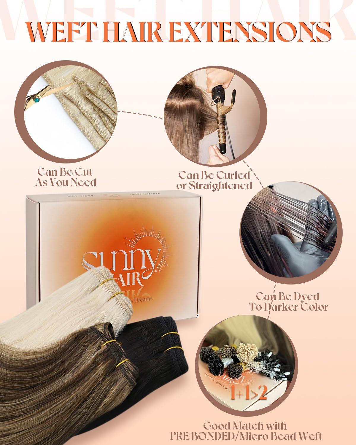 Durabilidad de Sunny Hair Weft con cuidado adecuado