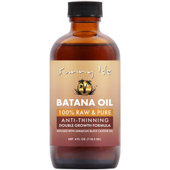 Sunny Isle Batana Oil, bote claro para cuidado capilar nutritivo