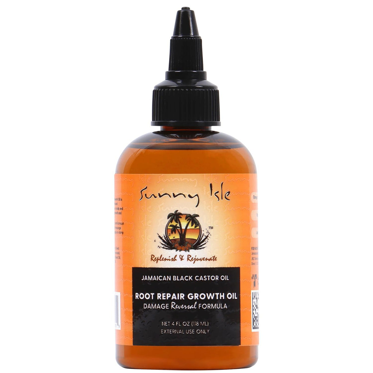 Sunny Isle Aceite de Ricino Negro Jamaicano en botella de 4 oz, promueve nutrición del folículo.