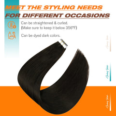 Sunny Hair textura real Remy, acabado suave iluminado naturalmente.
