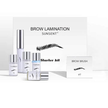 SUNSENT kit de laminación de cejas, empaque compacto para uso en casa