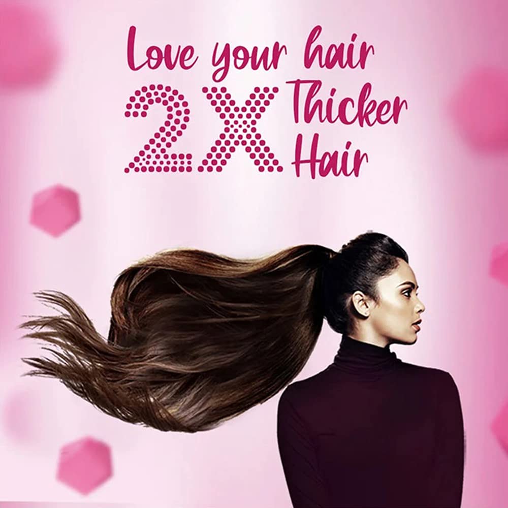 Percepción de mayor grosor y rebote con uso regular de Sunsilk champú.
