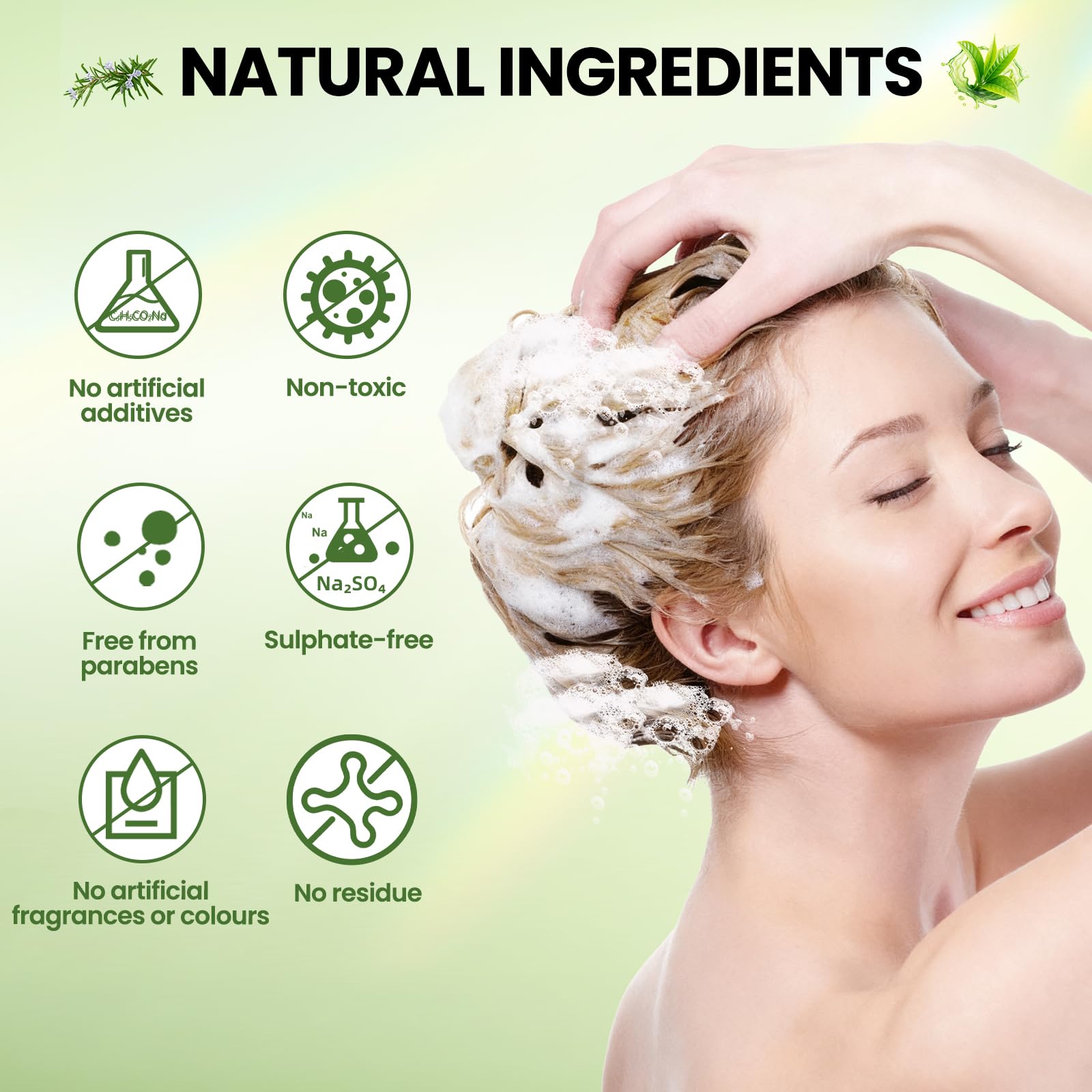 Brillo natural con acondicionador Sunspeak romero.