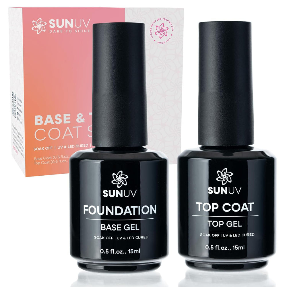 SUNUV capa base botella de 15ml para base suave y duradera.
