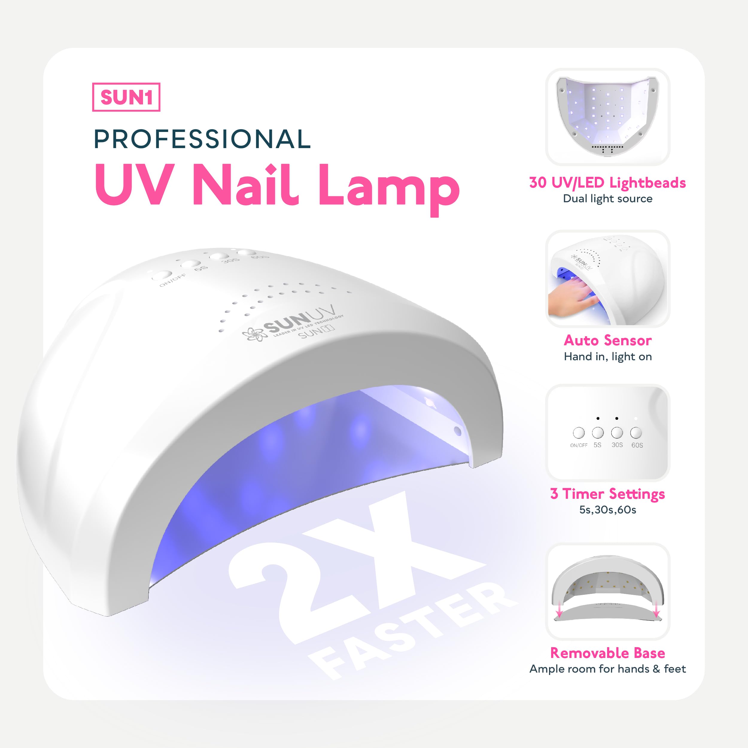 SUNUV capa-base-uñas: mejor adherencia y acabado suave.