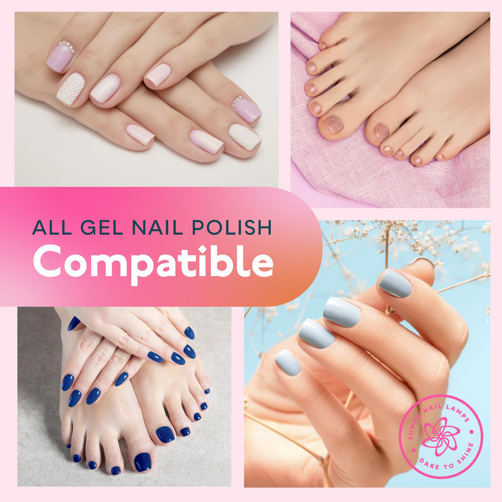 SUNUV compatibilidad con geles variados para acabados profesionales