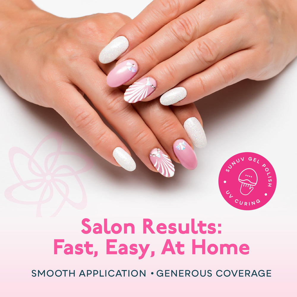 Guía de aplicación SUNUV paso a paso para manicura duradera.