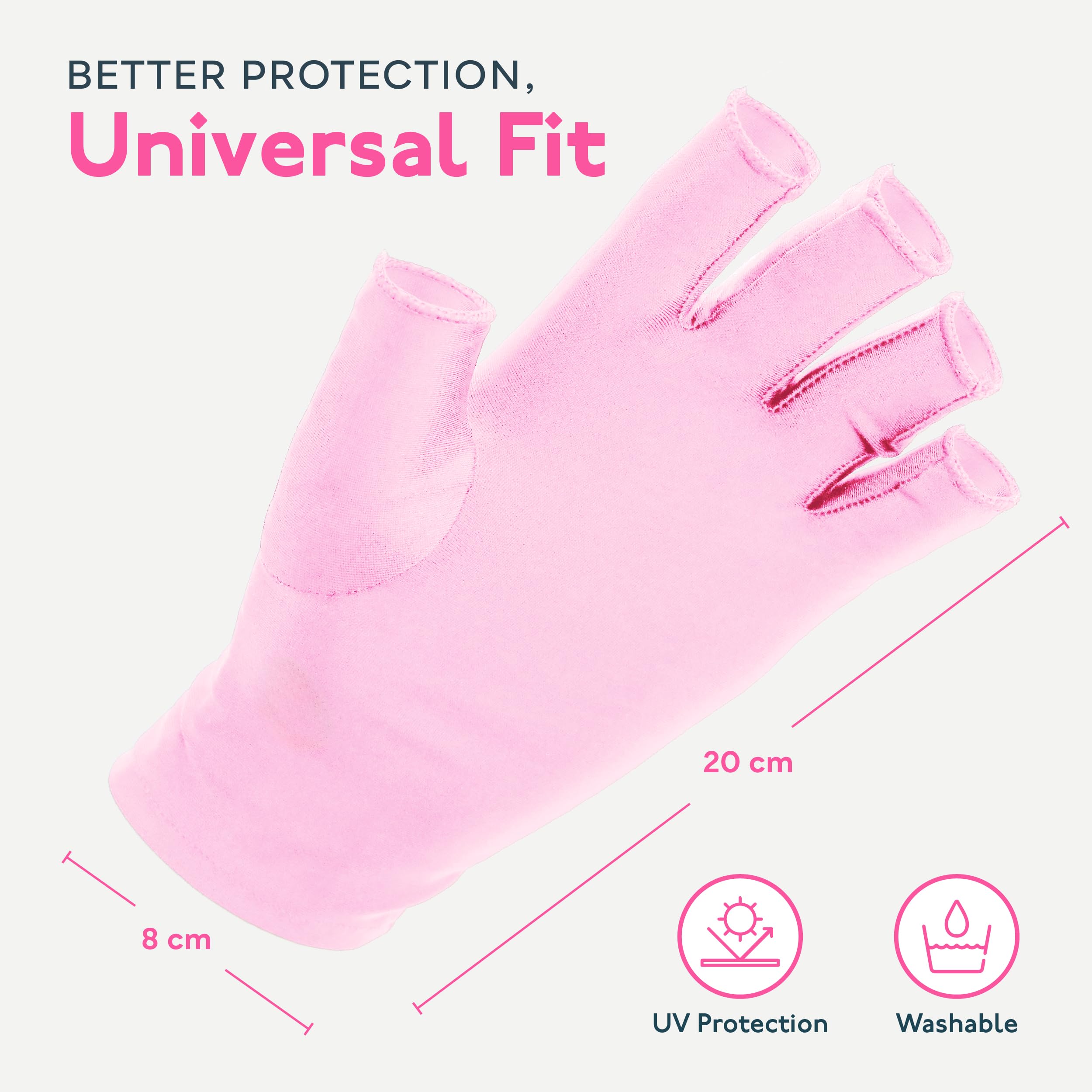 SUNUV guantes UV diseño profesional con dedos libres para mayor maniobrabilidad