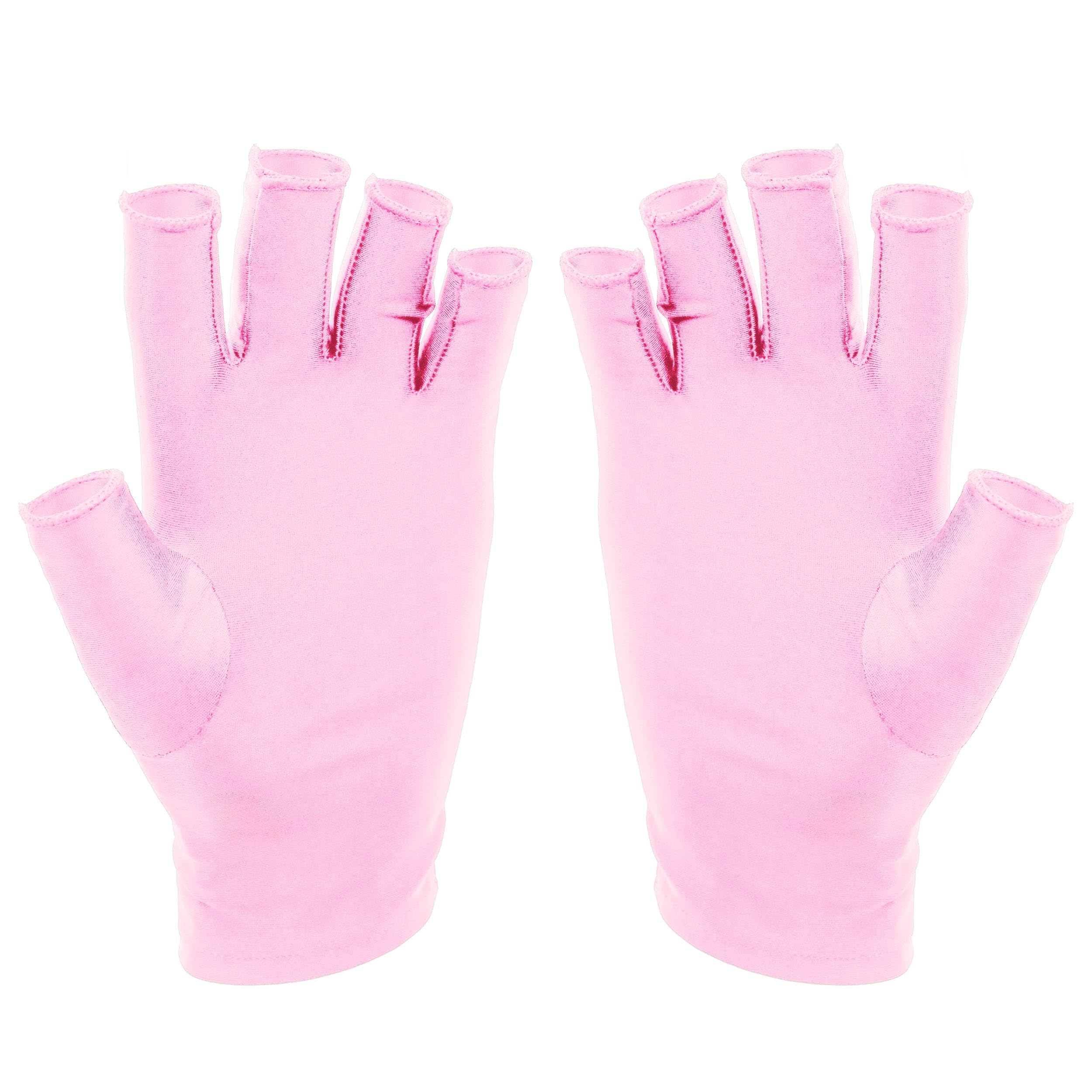 SUNUV guantes UV para uñas en gel con dedos libres, protección suave durante la manicura