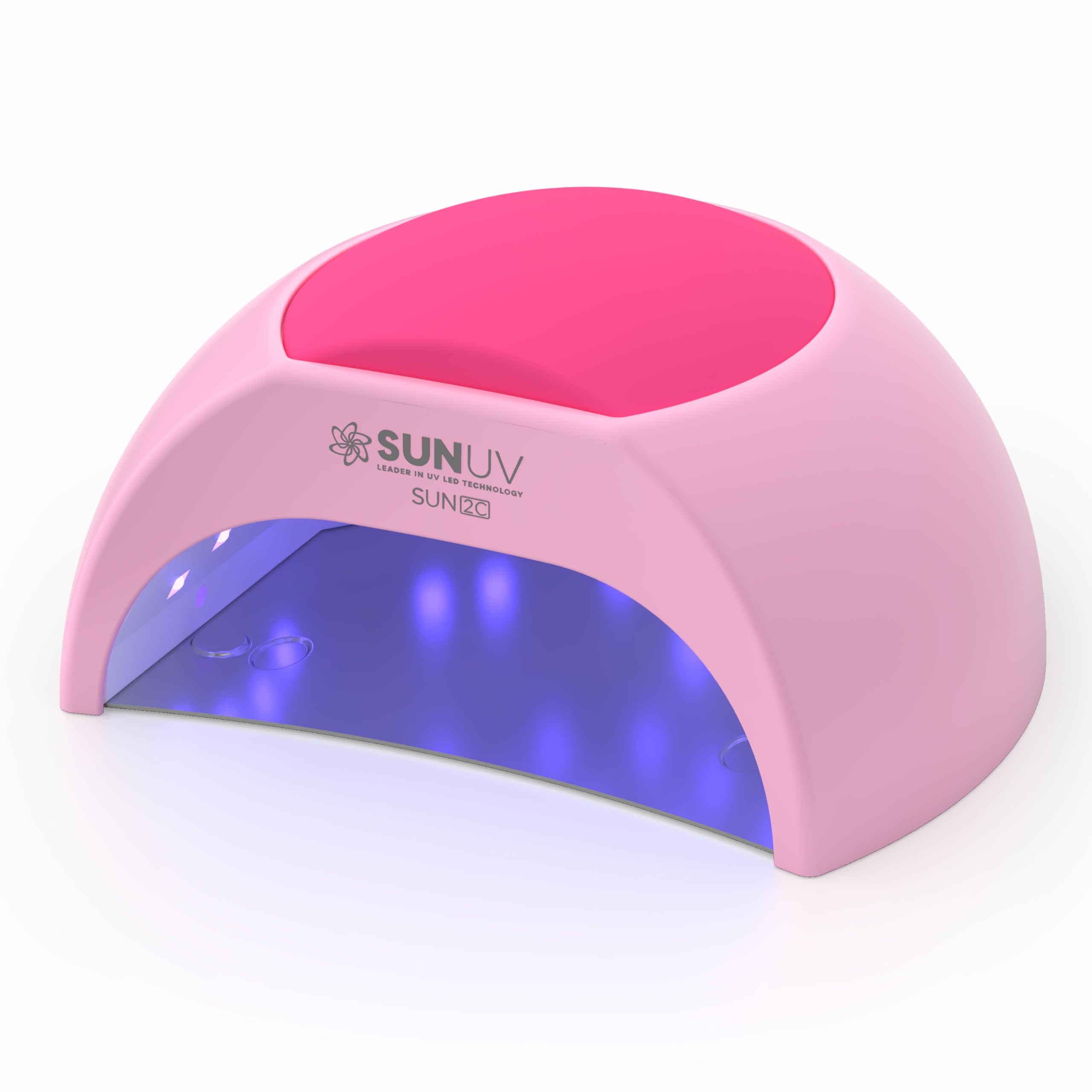 SUNUV lámpara UV-LED para uñas rosadas, curado rápido y uniforme