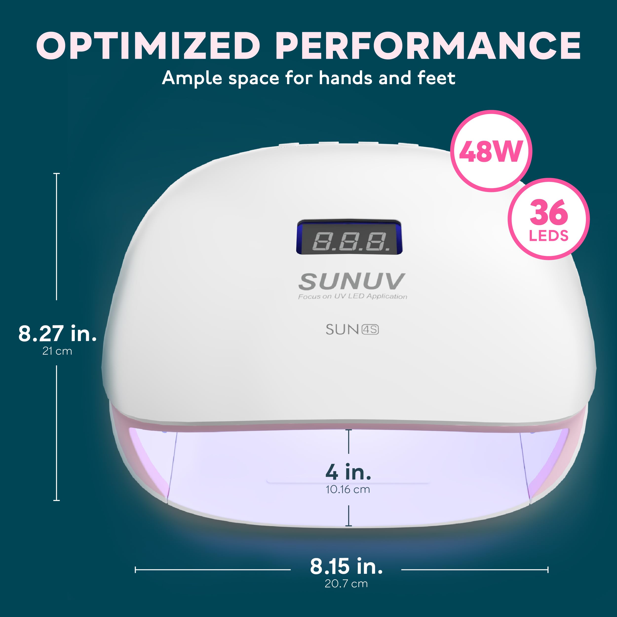 SUNUV SUN4S uso en casa para manicuras de gel con resultados profesionales