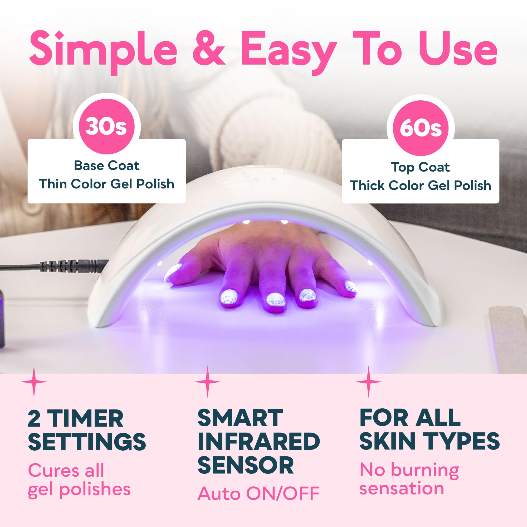 SUNUV SUN9C: sensor automático para manicura sin tocar