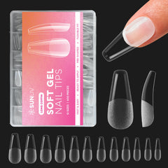 SUNUV tips uña coffin largas: juego de 600 unidades para manicura duradera en casa