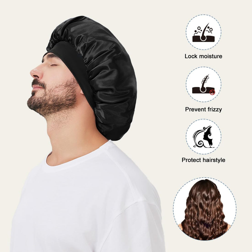 Supaze bonete satén protege el cabello, evita enredos y daño.